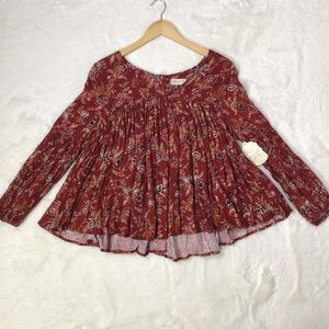 Altar’d State Floral Swing Top size M